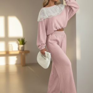 KOMPLET DRESOWY Z KORONKĄ CORE