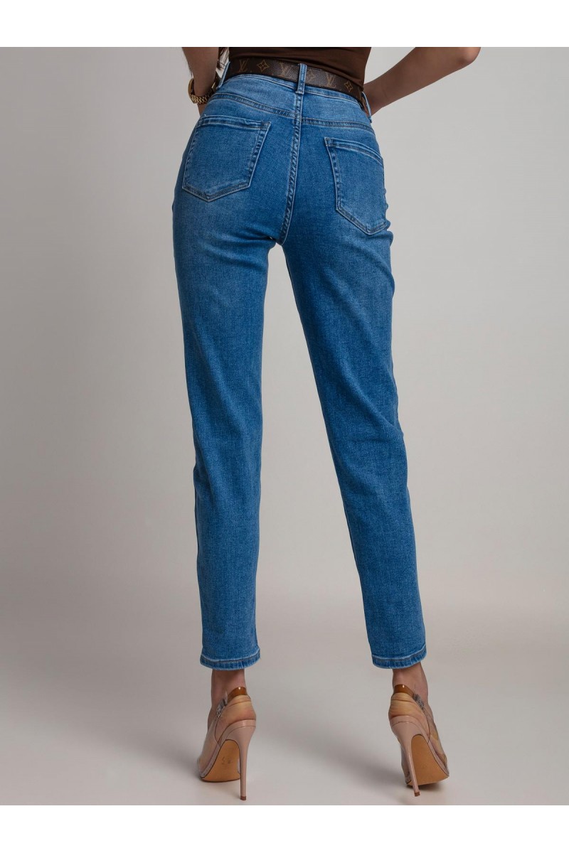 JEANSY Z WYSOKIM STANEM FIT - obrazek 3