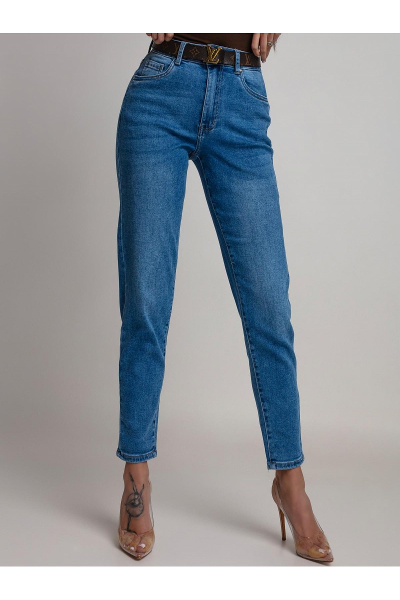 JEANSY Z WYSOKIM STANEM FIT - obrazek 2